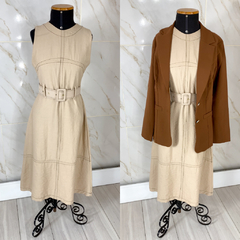 Vestido Mídi com Cinto (06 cores) - loja online