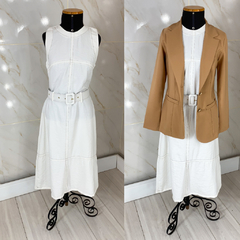 Vestido Mídi com Cinto (06 cores) - loja online