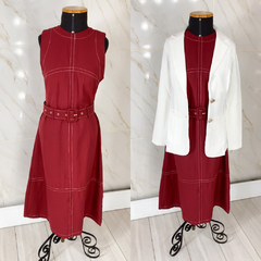 Vestido Mídi com Cinto (06 cores)