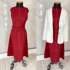 Vestido Mídi com Cinto (06 cores) na internet