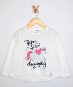 Remera nena unicornio glitter - Cod: 20225