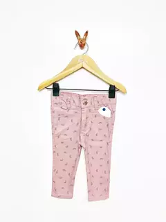 Pantalón bebe chupin gabardina estampada BICICLETAS - Cod. 18912