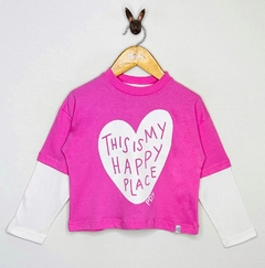Remera nena over happy - Cod: 24261