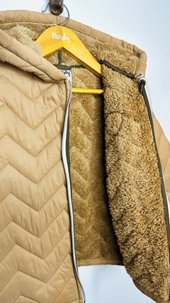 Imagen de Campera unisex abrigo forrado piel - Cod: 24134