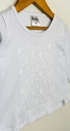 Remera nena flores puff - Cod: 24236 - Pandy Mayorista