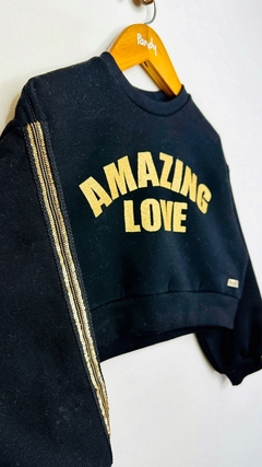 Buzo nena frisa corto amazing - Cod: 24232 - Pandy Mayorista