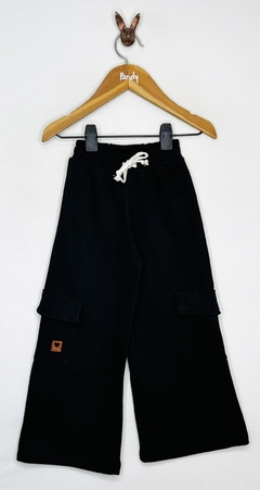 Pantalon nena frisa ancho bolsillos - Cod: 24229 - comprar online