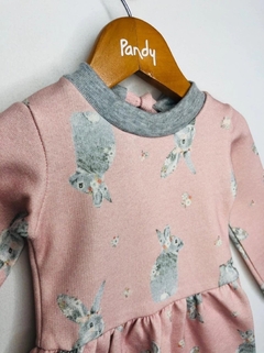 Vestido nena/beba friza conejos- Cod: 21058 - comprar online