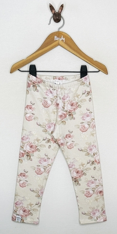 Calza nena estampado flores frisa COD - 25239 - comprar online