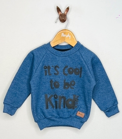 Buzo Bebe con frisa jaspeada con estampa COOL - COD 23052 - comprar online