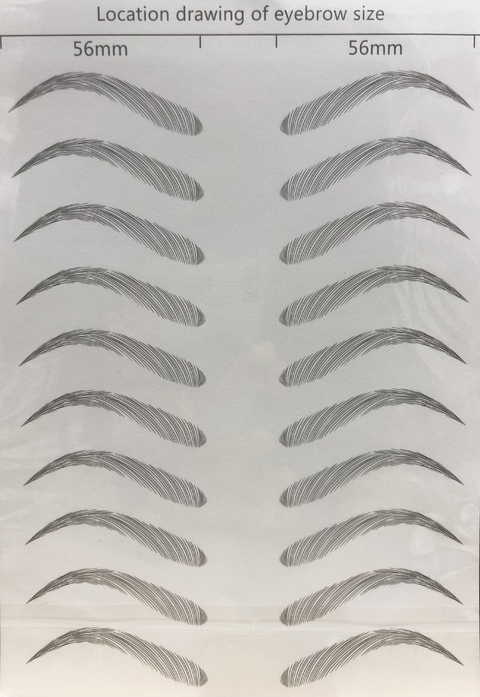 sticker tatto de cejas postizas