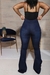 Calças jeans femininas lavadas com cintura alta com botão Y2K retas alargadas. - loja online