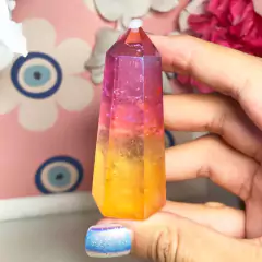Punta de cuarzo aura