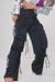 CALÇA CARGO SATIN PRETA - comprar online