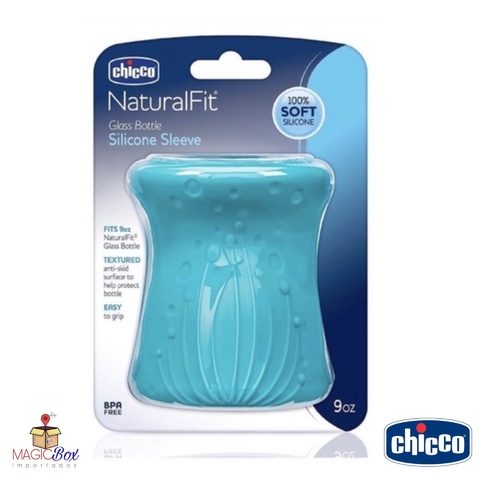 Capa De Silicone Mamadeira De Vidro 250ml Chicco
