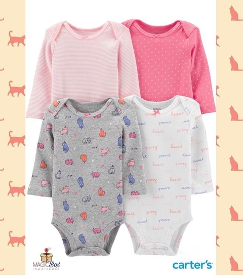Kit com 4 bodies Cartes