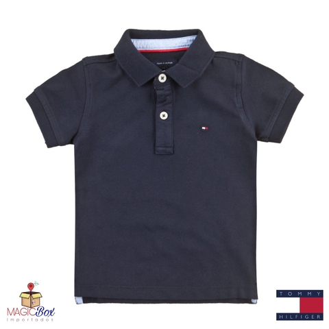 Polo Tommy Hilfiger infantil azul