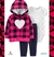 Trio. Carters fleece rosa