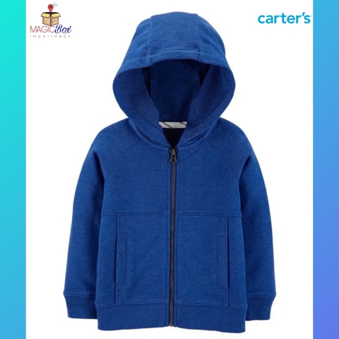 Casaco Carter’s azul moletom terry
