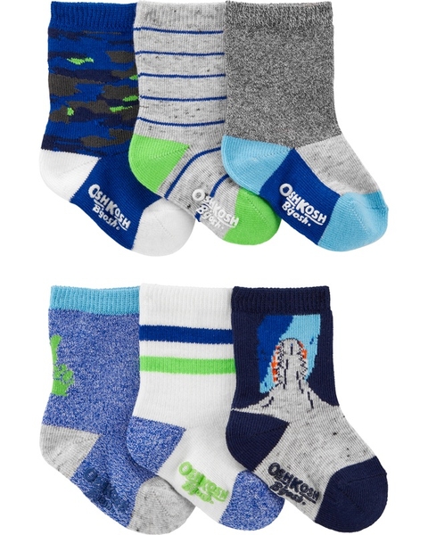 Kit com 6 pares de meias da Oshkosh