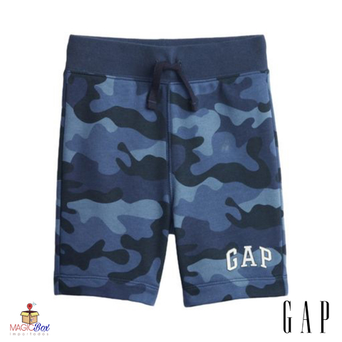 Bermuda GAP infantil camuflada azul