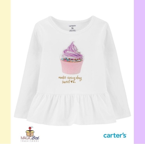 Blusa manga longa Carters