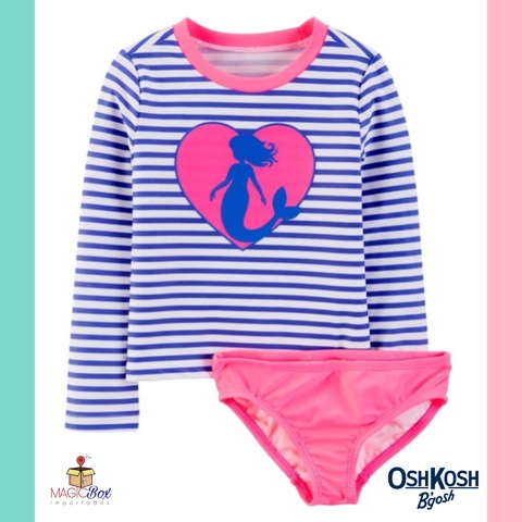 Conjunto Carters camiseta e calcinha UV sereia