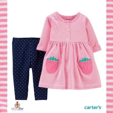 Conjuntinho Carter’s batinha morango