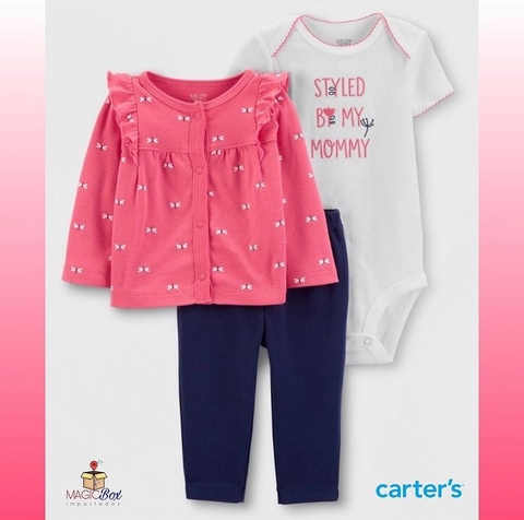 Trio Carters algodão menina
