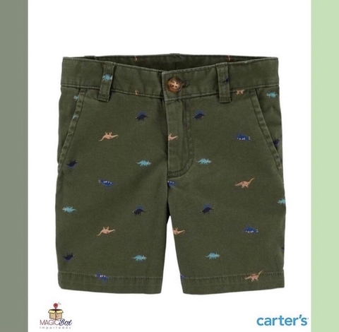 Bermuda Carter’s em sarja dinossauro