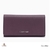 Carteira Calvin Klein roxa em couro saffiano