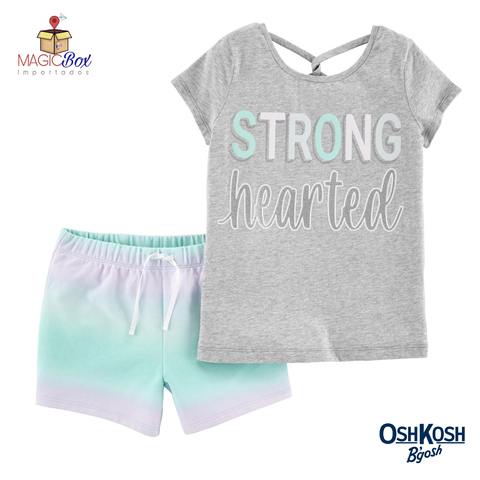 Conjuntinho Oshkosh strong shorts colorido