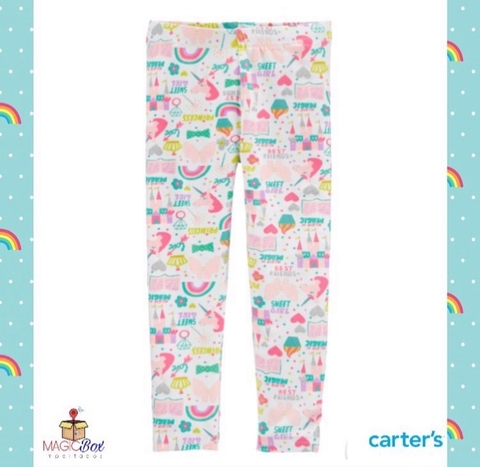 Calça Carter’s de algodão unicórnio