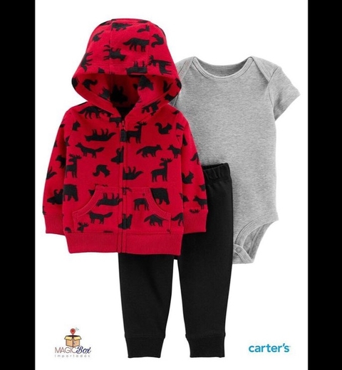 Trio Carter’s fleece menino