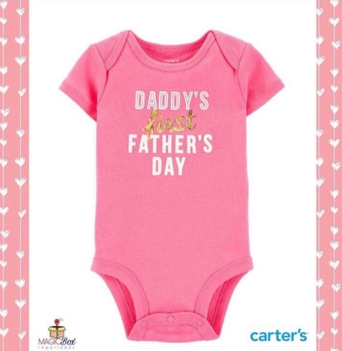 Body Carter’s rosa - homenagem dia dos pais