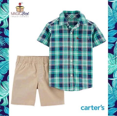 Conjuntinho Carter’s bermuda e camisa