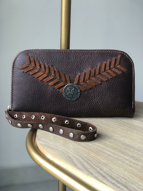 Billetera/sobre Trama - Chocolate - comprar online