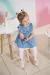 Conjunto de Bata em jeans com elastano e Legging em cotton Infanti na internet