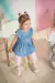Conjunto de Bata em jeans com elastano e Legging em cotton Infanti - comprar online