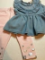 Conjunto de Bata em jeans com elastano e Legging em cotton Infanti - loja online