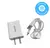 Cargador 220V REALIDAD - 4.4A - 2 USB + Cable V8