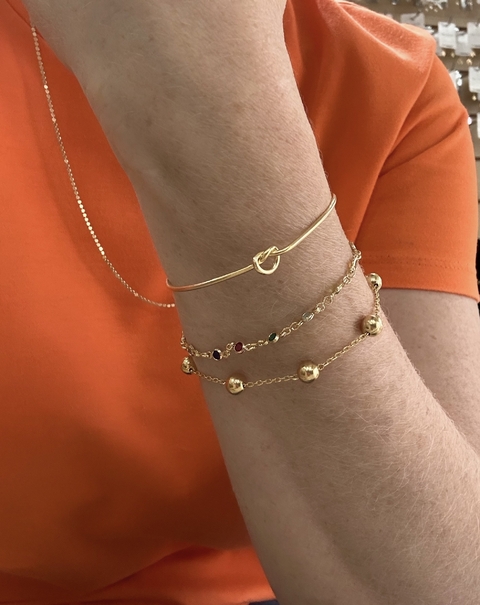 Bracelete Nó Banhado a Ouro 18k - comprar online