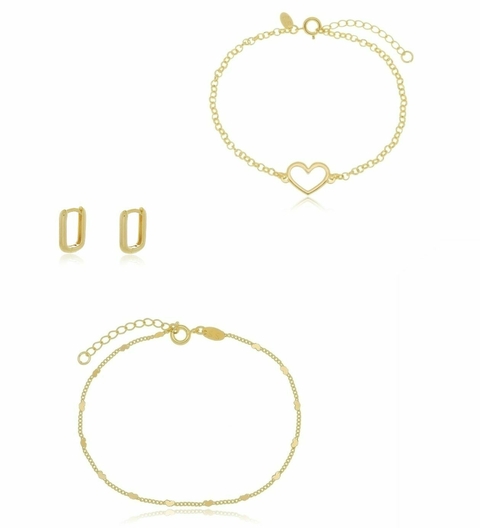 Conjunto Delicado Banhado a Ouro 18k
