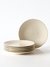 Plato de postre Gres 20cm Beige Blackly Set x 6  - comprar online