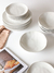 Set x 6 Plato Playo 26.5 cm Everwhite Stoneware New White en internet