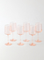 Set x 6 Copa de vino 320ml Rosa - comprar online