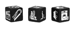 DICE ROMANTIC DADOS ERÓTICOS COM FETICHE, POSIÇÃO E LUGAR DIVERSÃO AO CUBO - comprar online