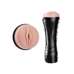 Masturbador lanterna cyberskin em formato de vagina com vibrador - VM