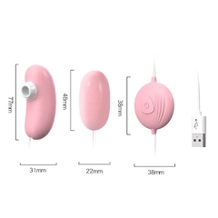 LILO WE LOVE CÁPSULA VIBRADOR E ESTIMULADOR DE CLITORIS COM SUCÇÕES VIP MIX - Samy Sexy Shop