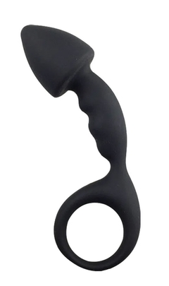 ESTIMULADOR DE PRÓSTATA EM SILICONE COM ALÇA DE SEGURANÇA 3R IMPORT - comprar online